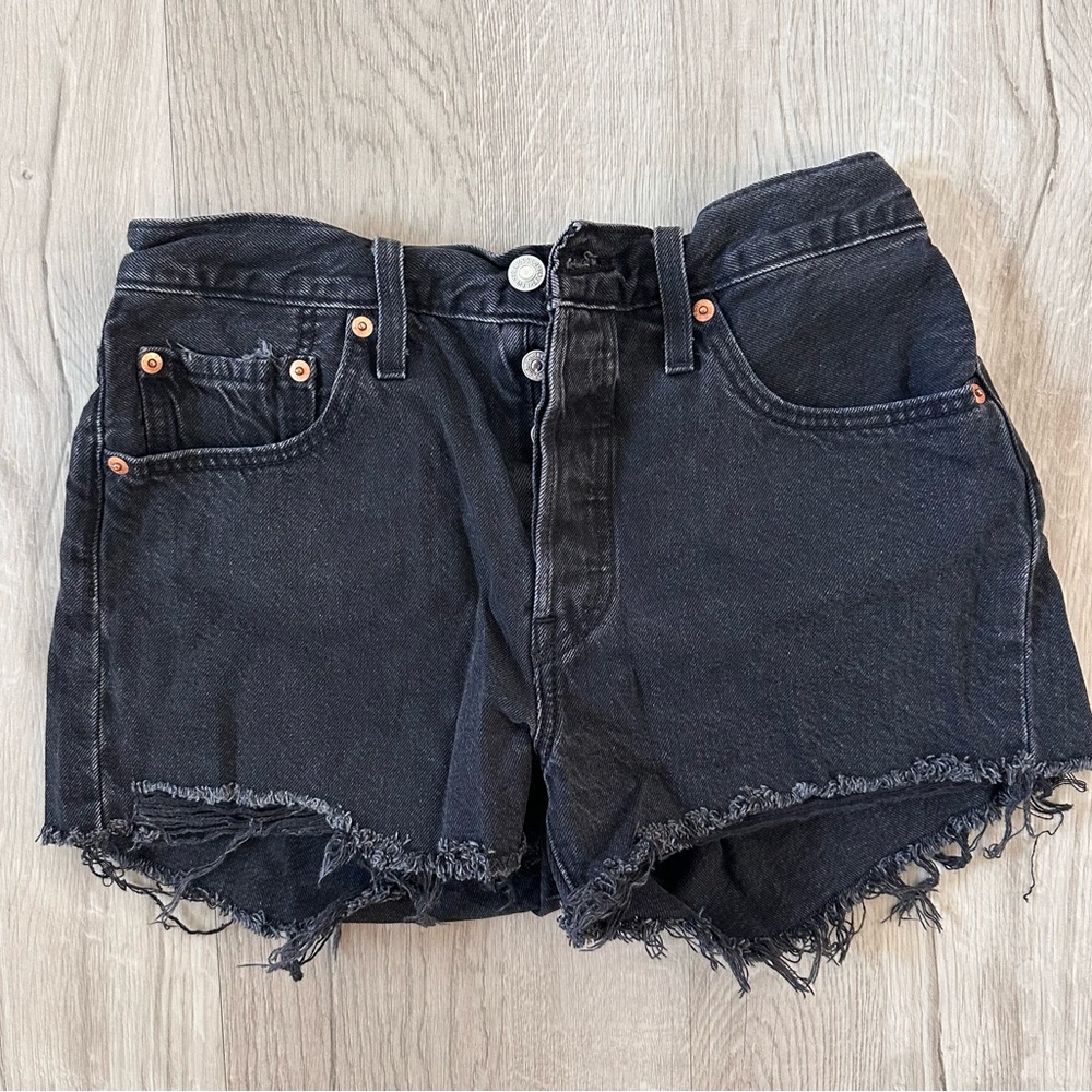 Levi's 501 Black Jean Shorts for Women